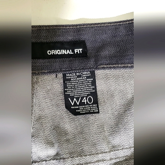 Rocawear R+, original fit men's jeans. 40x32,NWOT, cool Y2K vibe - Picture 4 of 14